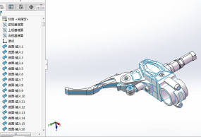 3D自行车刹车把手模型