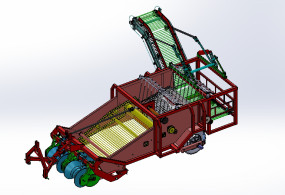 马铃薯收获机三维详细设计图