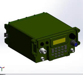 军用宽带多频段收音机模型