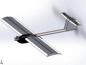 自制滑翔飞机骨架结构模型