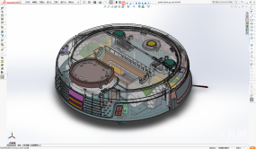 一款详细的扫地机器人设计模型（SolidWorks+stp）