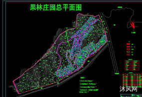 某花山果林庄园景观别墅规划工程图图纸合集的封面图