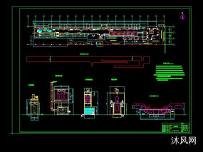 汽车零部件电泳涂装线工艺平面布置图图纸合集的封面图