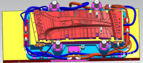 汽车B柱热成型模具