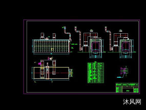 12米大客车涂装后循环供热烘干设备施工图图纸合集的封面图