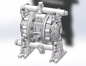 气动隔膜泵设计模型