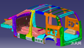 CATIA汽车数模—7座版家用MPV白车身车架