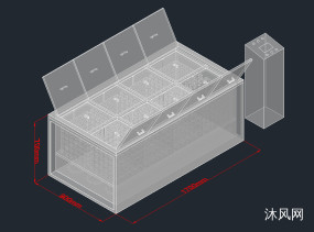 恒温多门水槽图纸cad