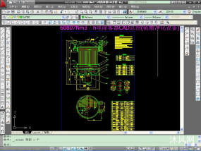 60807Nm3／h电除雾器CAD总图(硫酸净化设备)