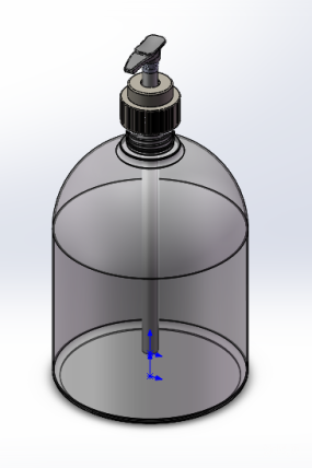 洗手液原创solidworks模型。