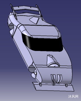 太阳能辅助混合汽车（catia）设计图纸合集的封面图