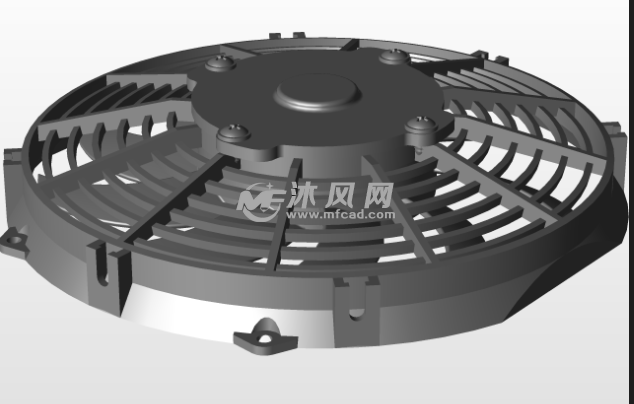 风扇正面的图纸预览图