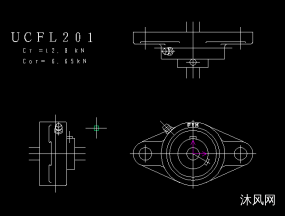 UCFL带菱形座顶丝外球面球轴承座