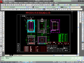MY15-18KW电加热烘箱全套CAD图纸