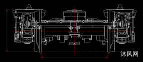 地铁转向架CAD