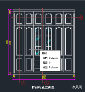 欧式衣柜CAD图纸