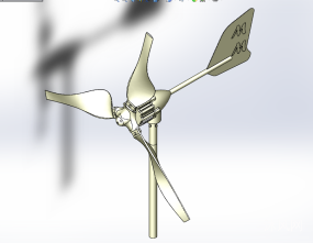 风力发动机风向标设计模型图纸合集的封面图