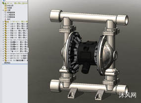 隔膜泵（结构详细）模型