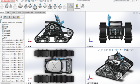 全地形履带战车全套模型设计