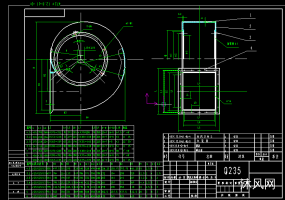 4-72离心风机图纸CAXA格式