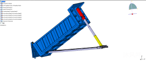 自卸车货箱设计（含举升缸及举升缸座）