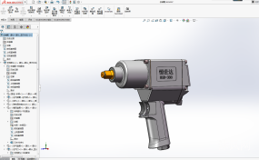 气动扳手3D模型（内部结构详细)