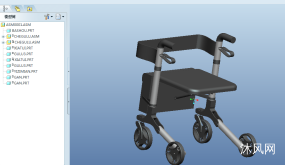 折叠手推车设计proe5.0源文件