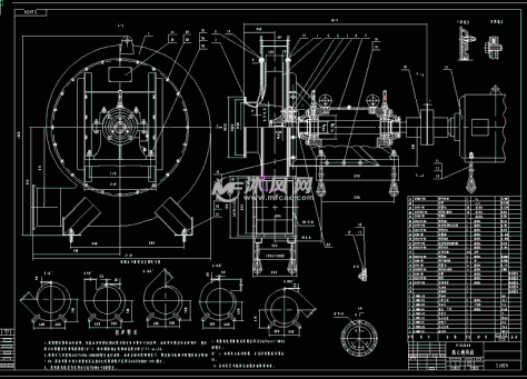 离心通风机总图的图纸预览图