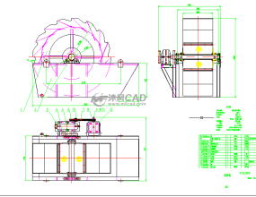 洗砂机全套图纸