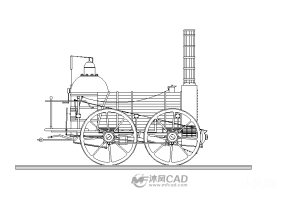 多款火车头CAD图块