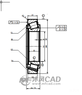 cad圆锥滚子轴承装配图