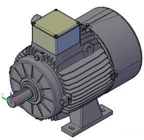 电动机电机CAD三维模型