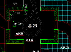 小广场绿化配置平面图图纸合集的封面图