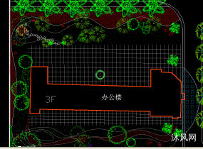 某中学前广场绿化平面设计图图纸合集的封面图