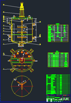 5000L反应釜(带搅拌器)总图