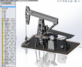 抽油机3D模型可用来仿真中文