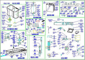 洗衣机分解图