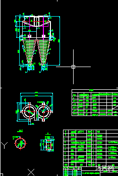 旋风除尘器cad