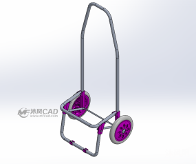 折叠超市购物车设计模型