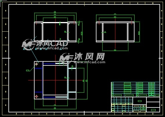 bwj800x2880中型板喂机传动底座图的图纸预览图