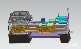 CA6140车床整体三维装配模型(UG8.0)