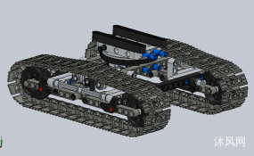 履带底盘机器人设计模型