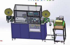 全自动贴双面胶贴胶带机贴FPC一整条线的图纸在内