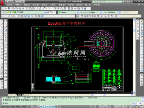 S563振动再生机总图的图纸预览图