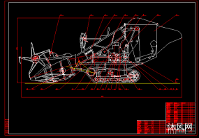 联合收割机全套图纸