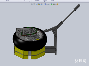 轮胎修理更换夹具设计模型图纸合集的封面图