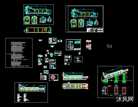 螺旋洗砂机CAD图纸
