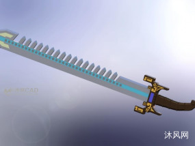 秦时明月之鲨齿剑模型
