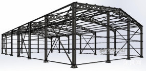 钢结构厂房模型