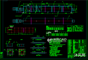 LS250固定式螺旋输送机CAD图全套图纸